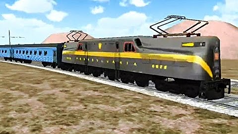 Train Sim - Desert Using Pennsylvania Railroad GG1 - Simulasi Kereta Api (Android Game)