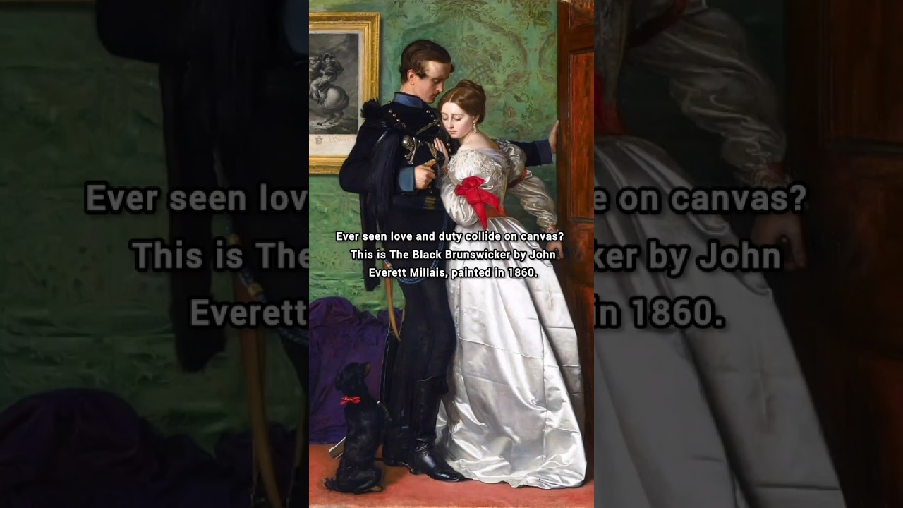 The Black Brunswicker (1860) Romantic Victorian Painting 