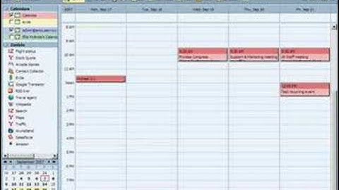Envoy w/ Zimbra Inside: Using the MiniCalendar