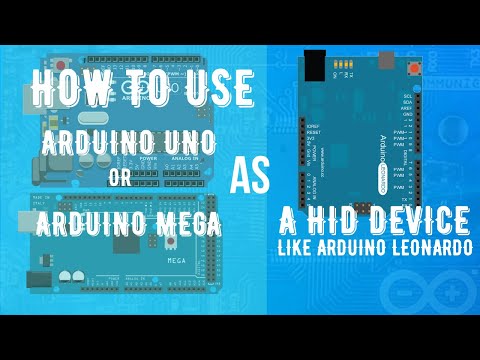 How to use Arduino Uno or Mega as a HID device like Arduino leonardo