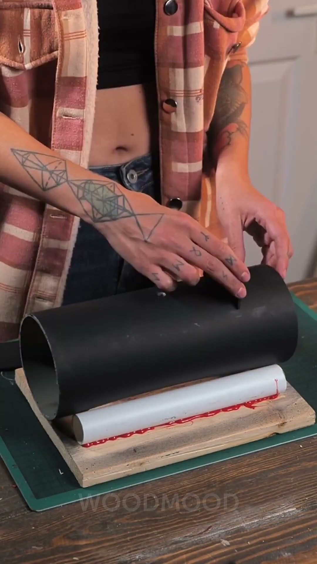 Transforming PVC Pipes into Stylish Lamps! ?♻️