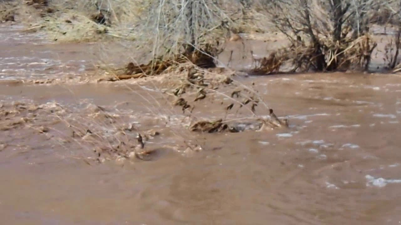 Verde River Flood 2 the day of just before the breach YouTube