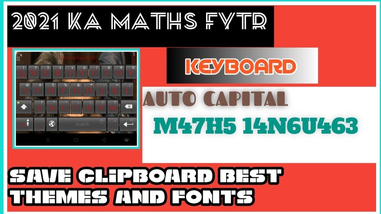 MATHS FYTR KEYBOARDAUTO CAPITAL KEYBOARDCP FYTR LANGUAGE KEYBOARD