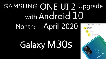 Samsung Galaxy M30s | One UI 2 Upgrade with Android 10 | Samsung One UI 2 Software Update