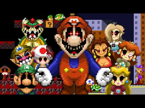 MARIO.EXE - ROUND 1, 2 & 3 (Sonic.EXE, Sally.EXE and Rouge.EXE Inspired Horror Game)