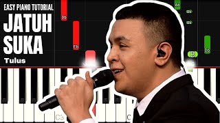 Tulus  Jatuh Suka easy Piano Tutorial