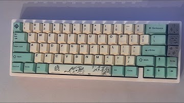 Last sound test from the KBD67 Lite w/ Holy Pandas (205g0) on a PC plate + DIY Copper Penny Weight