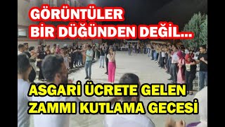 Şanlıurfa'da bir firma çalışanları asgari ücrete yapılan zammı halay çekerek kutladı.