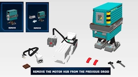 How To Remove Boost Motor From Assembled Gonk Droid Commander - Digital LEGO Instructions