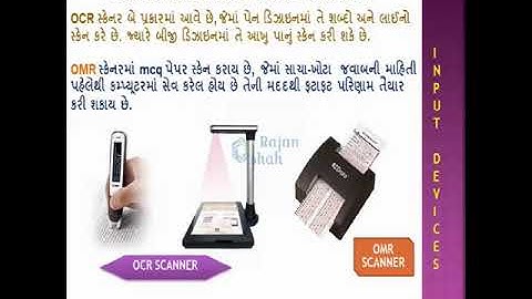 STD.9  CH.3 ઇનપુટ આઉટપુટ એકમો