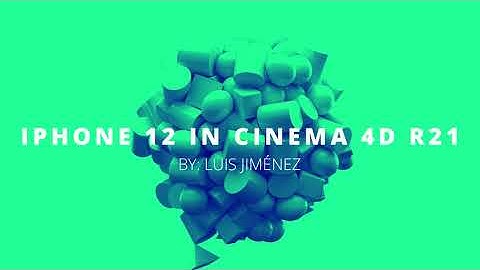 IPHONE 12- MODELING IN CINEMA 4D R21- BY. LUIS JIMÉNEZ