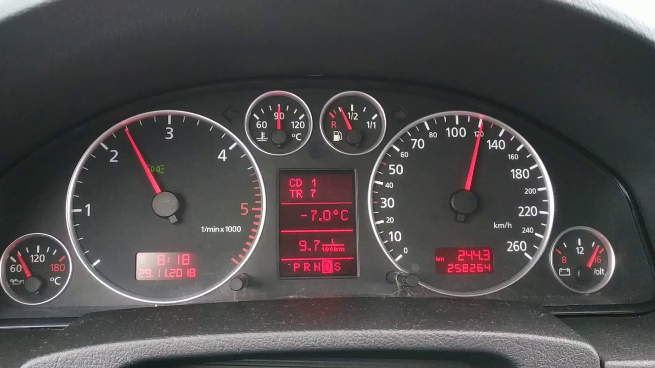 Расход топлива при 120 км/ч AUDI 2.5 (180kW) Allroad 2003 г. - YouTube
