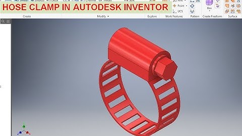 Hose Clamp 3d Model in Autodesk Inventor || Inventor Cad Design || Inventor tutorials | Cad Practice