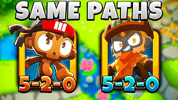 ONLY using the same upgrade path for EVERYTHING. (BTD 6)