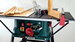 PARKSIDE PTKS 2000 G5 Table saw full review. Unboxing, assembly and cutting test.
