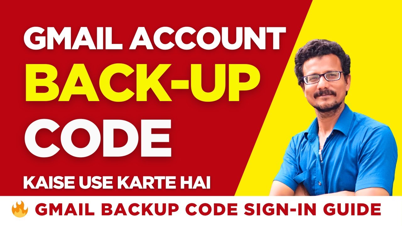How to Use Backup Code to Login Gmail Account | Gmail Backup Code Sign ...