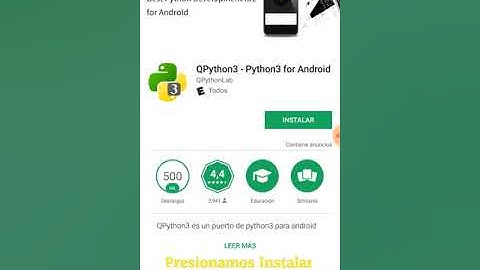 ¿Cómo instalar QPython3 en Android?