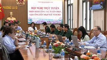 Hội nghị trực tuyến triển khai công tác tuyển chọn và gọi công dân nhập ngũ năm 2026