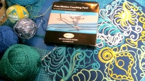 Free Motion Couching on the Baby Lock Solaris