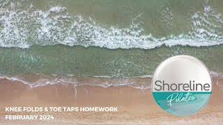 Single knee folds, double knee folds, toe taps & dead bug - ten minute homework
