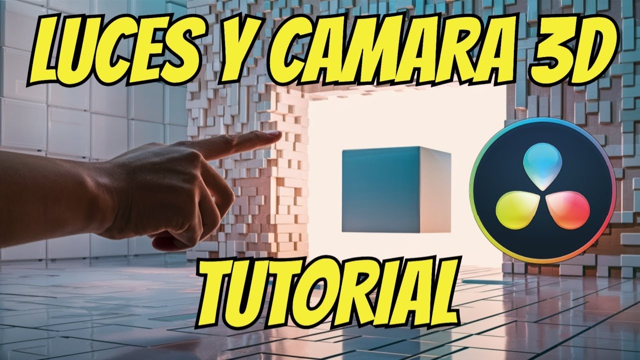 Domina el 3D EN LUCES💡CÁMARAS 🎥 y ACCIÓN 🎬 TUTORIAL en Davinci Resolve
