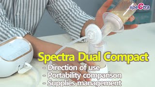 Spectra Dual Compact Double Breast Pump FOC Handsfree Cup (28mm x 2) w –