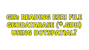 GIS: Reading Esri file geodatabase (\*.gdb) using DotSpatial?