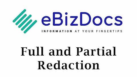 Full and Partial Redaction with PSIcapture 6.0