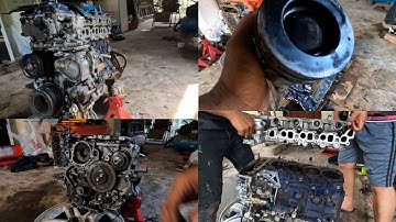 Isuzu D-Max 3.0 4JJ1 Engine Disassemble