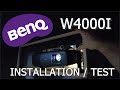 Installation  test benq w4000i le meilleur projecteur dlp 4kr  