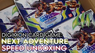 NEXT ADVENTURE Case Speed Unboxing! (Digimon Card Game BT-07)