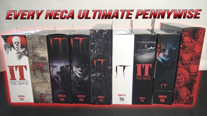 Neca statuetta di pennywise the killer clown takes e accessori