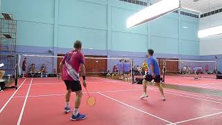 8Jan24 YMCA Badminton Daniel Lee Sian Loong/Tan Heap Chee vs Goh/Ho