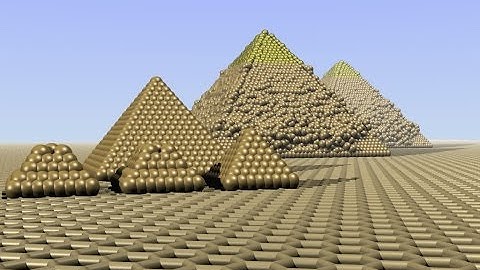 Granular simulation built with moltemplate