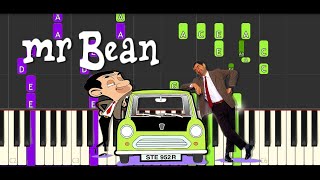 Mr Bean Animated Series Theme - Piano Tutorial - How to play screenshot 2