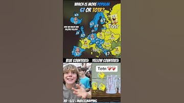 Which Is More Popular 67 Or Totr? #mapping #map #shorts #popular #fyp