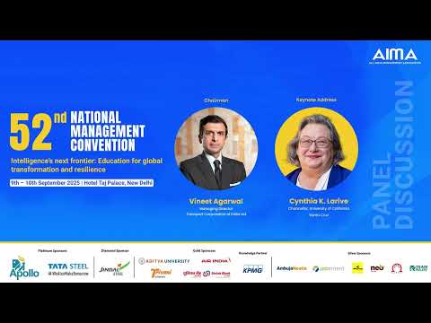 TCI At the 52nd National Management Convention hosted by AIMA, our MD, Mr. Vineet Agarwal - video from TCI-CONCOR Multimodal Solutions Pvt