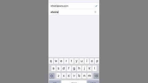 Setup Email Alias on a iPhone or a iPad