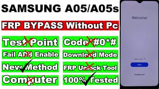 samsung galaxy a05/a05s frp bypass without pc | no frp unlock tool | no test point | no code*#0*#