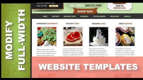 Web Designer tutorials for Xara Web Designer 8 - Modify Full-Width Website Templates Lesson 87