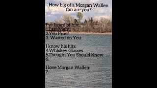 How well do you know Morgan Wallen?❤️😆 #morganwallen #shorts