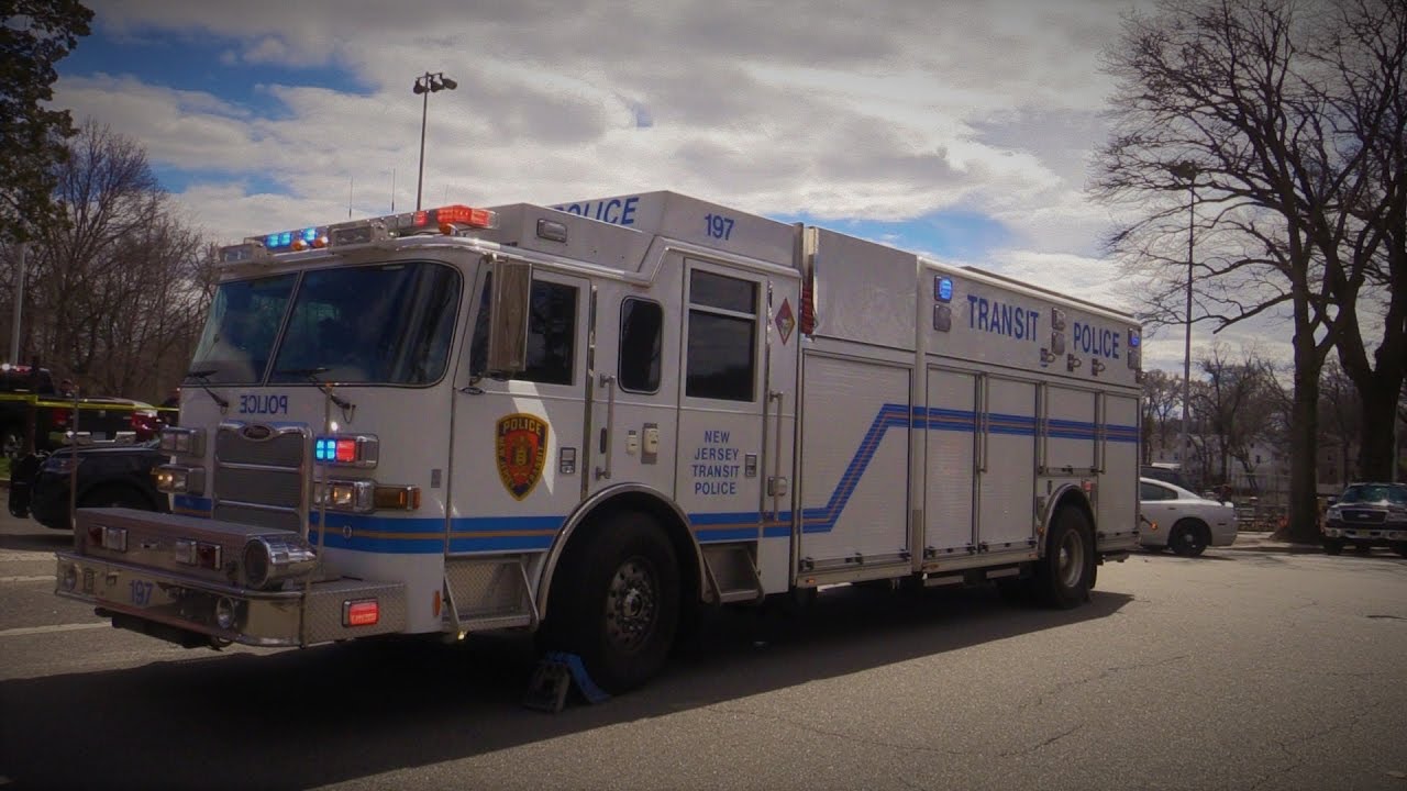 NJ Transit Police Rescue Truck 197 Responding On Passaic Ave For A nj-transit-police-rescue-truck-197-responding-on-passaic-ave-for-a