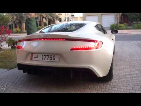 Aston Martin One77 Cold Start & Driving in Dubai