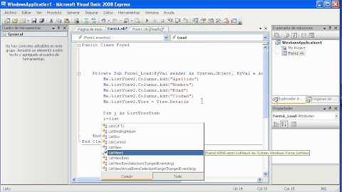 visual studio 2005-2008 (TUTORIAL) "listview" Part 1