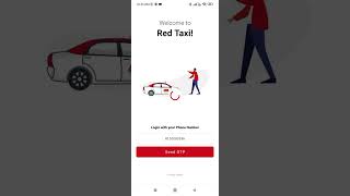 Red taxi App Booking screenshot 1