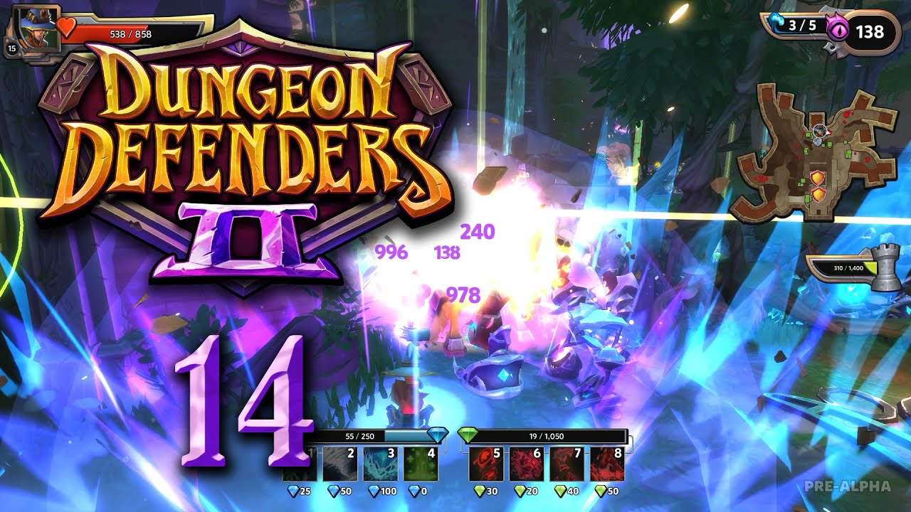 Dungeon Defenders 2 геймплей.