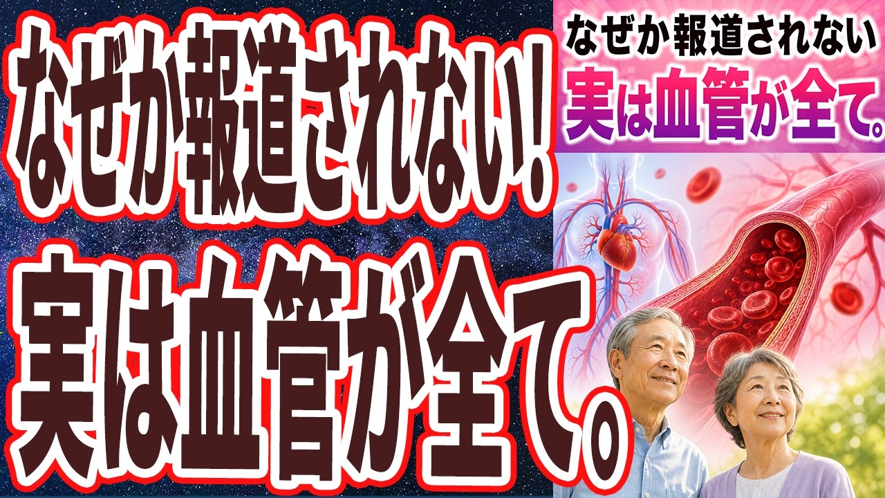 【なぜか報道されない！】「実は男も女も血管が全て。血管の老化を放置すると将来、死ぬほど後悔する。」を世界一わかりやすく要約してみた【本要約】