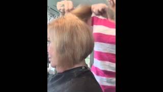 Stacked Bob haircut using clippers. Video from my live periscope broadcast. screenshot 1