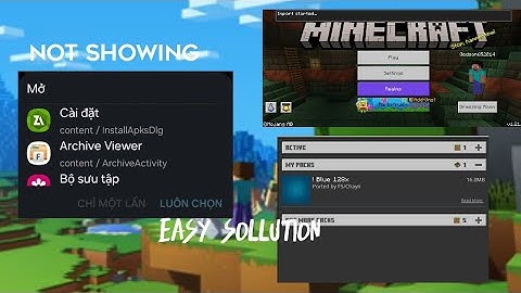 cách để fix lỗi không hiển thị minecraft khi cài mod/addon