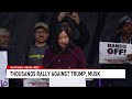 Thousands rally against Trump at Washington Monument on Saturday